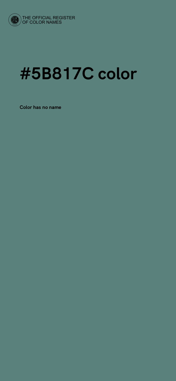 #5B817C color image
