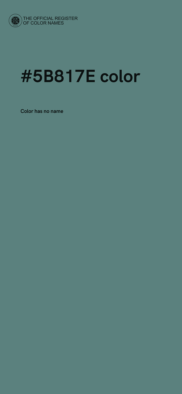 #5B817E color image