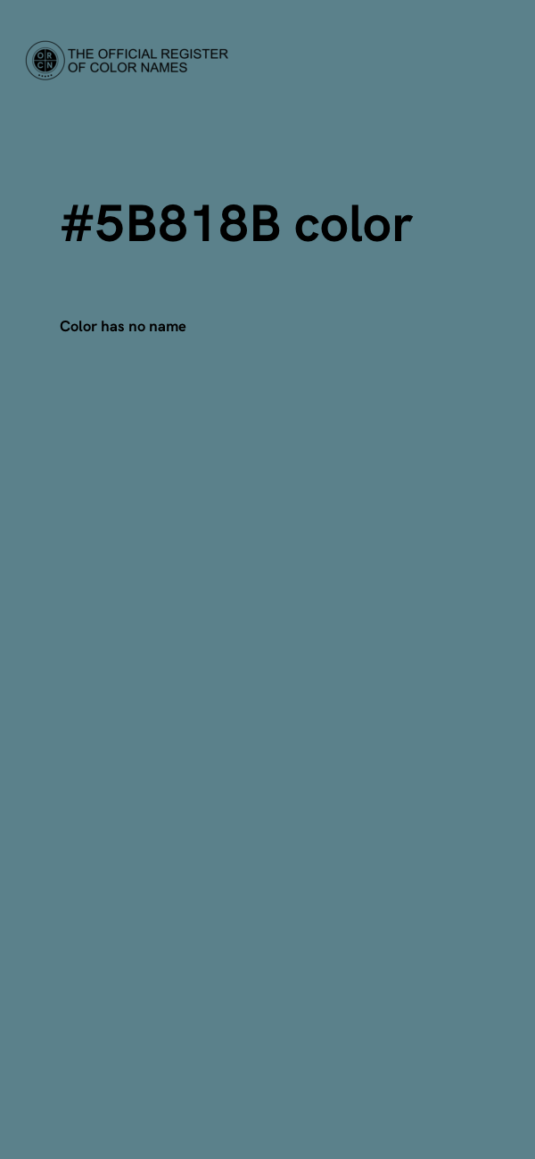 #5B818B color image