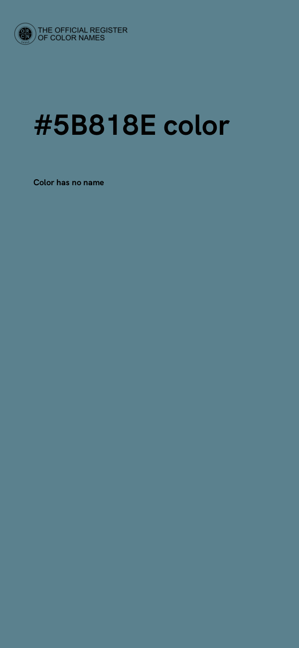 #5B818E color image