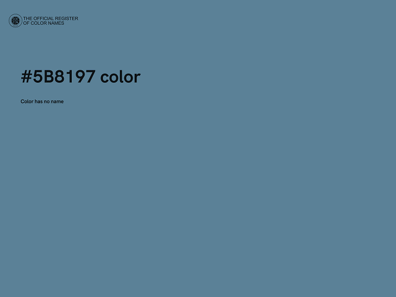 #5B8197 color image