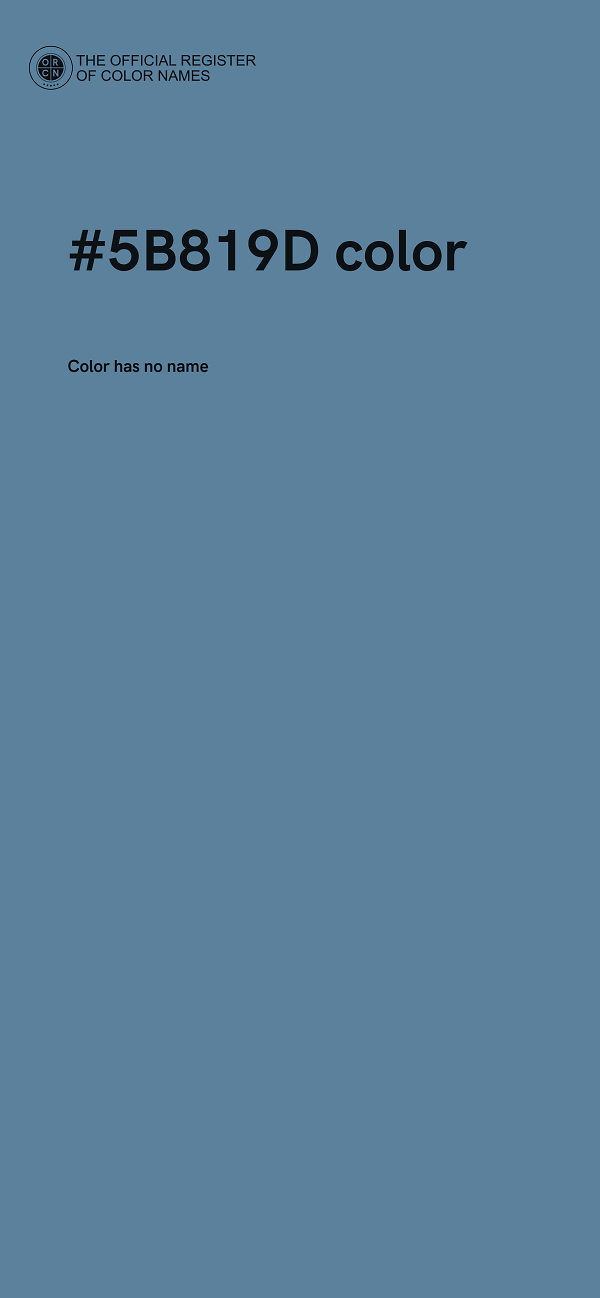 #5B819D color image