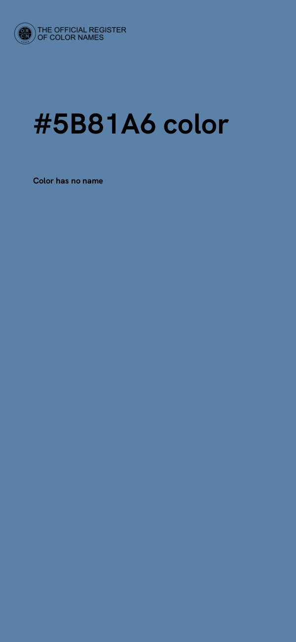 #5B81A6 color image