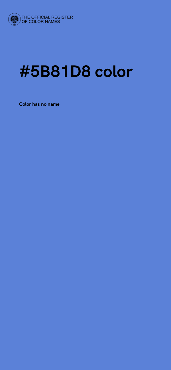 #5B81D8 color image