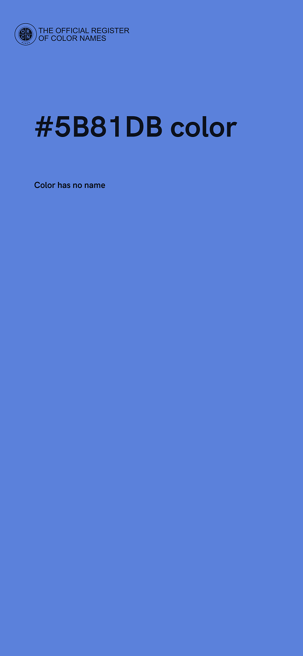 #5B81DB color image