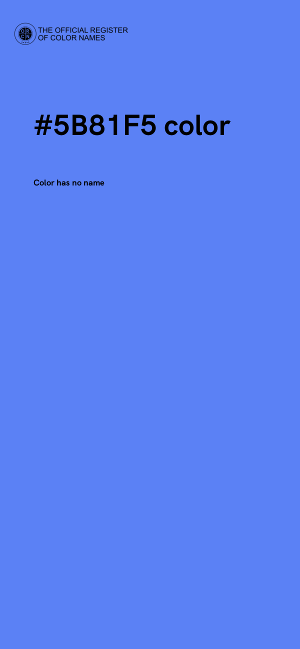 #5B81F5 color image