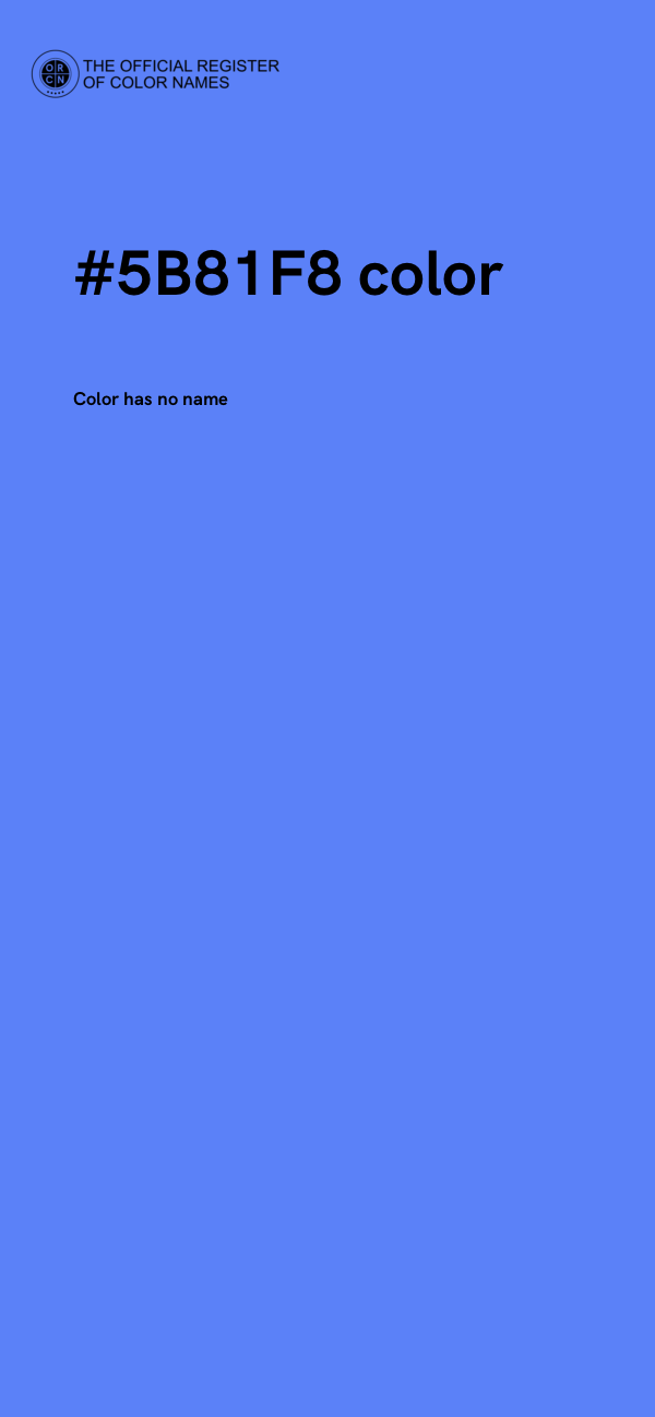 #5B81F8 color image