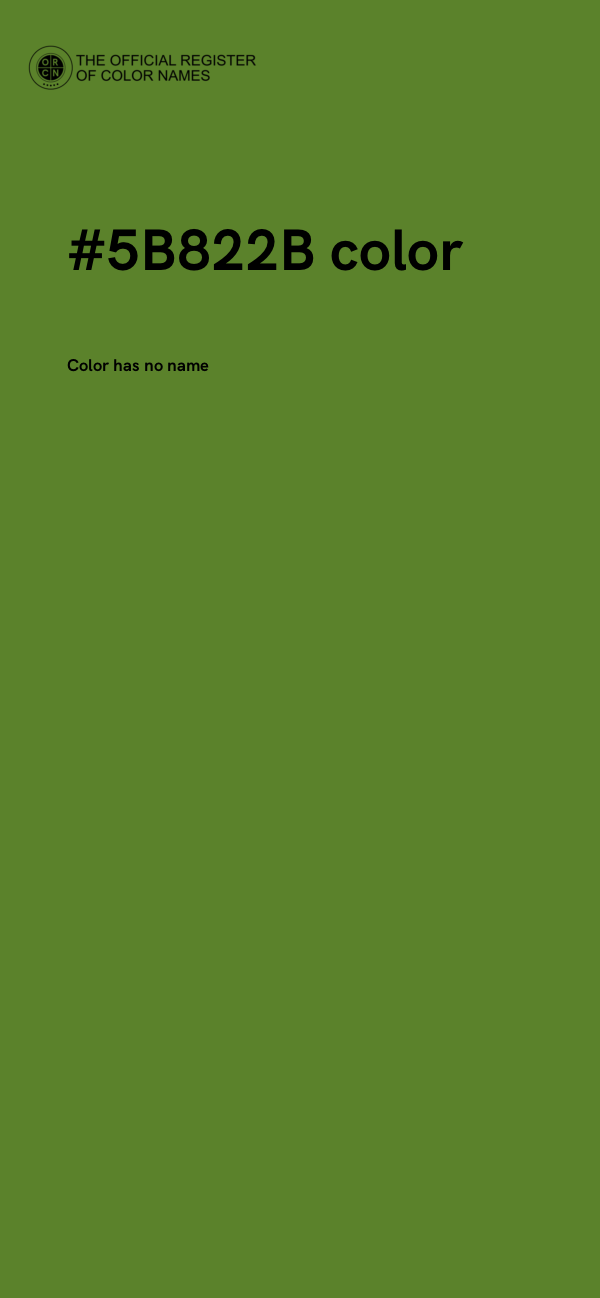 #5B822B color image