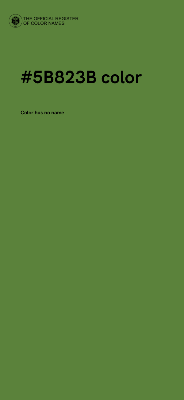 #5B823B color image