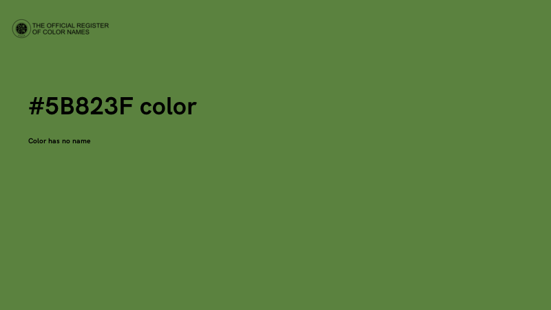 #5B823F color image