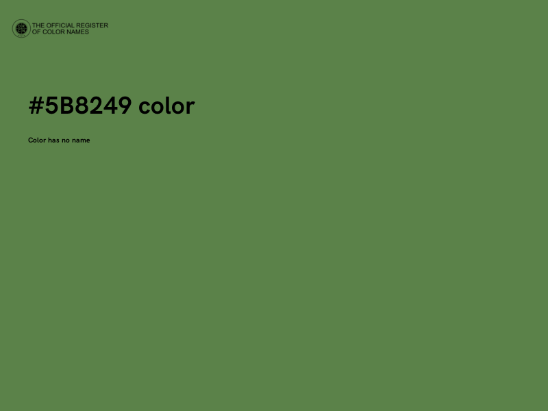 #5B8249 color image