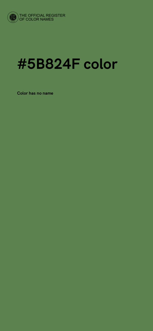 #5B824F color image