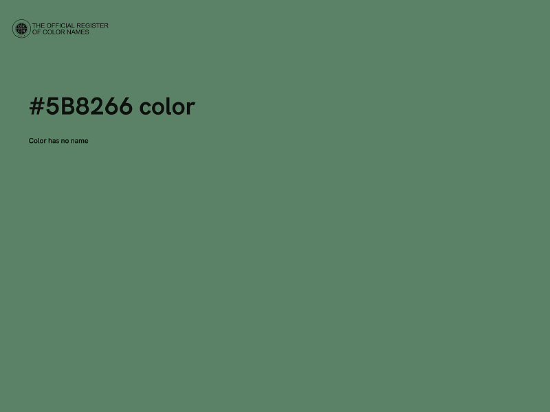 #5B8266 color image