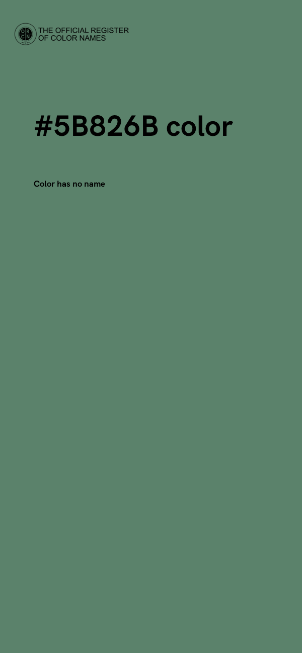 #5B826B color image