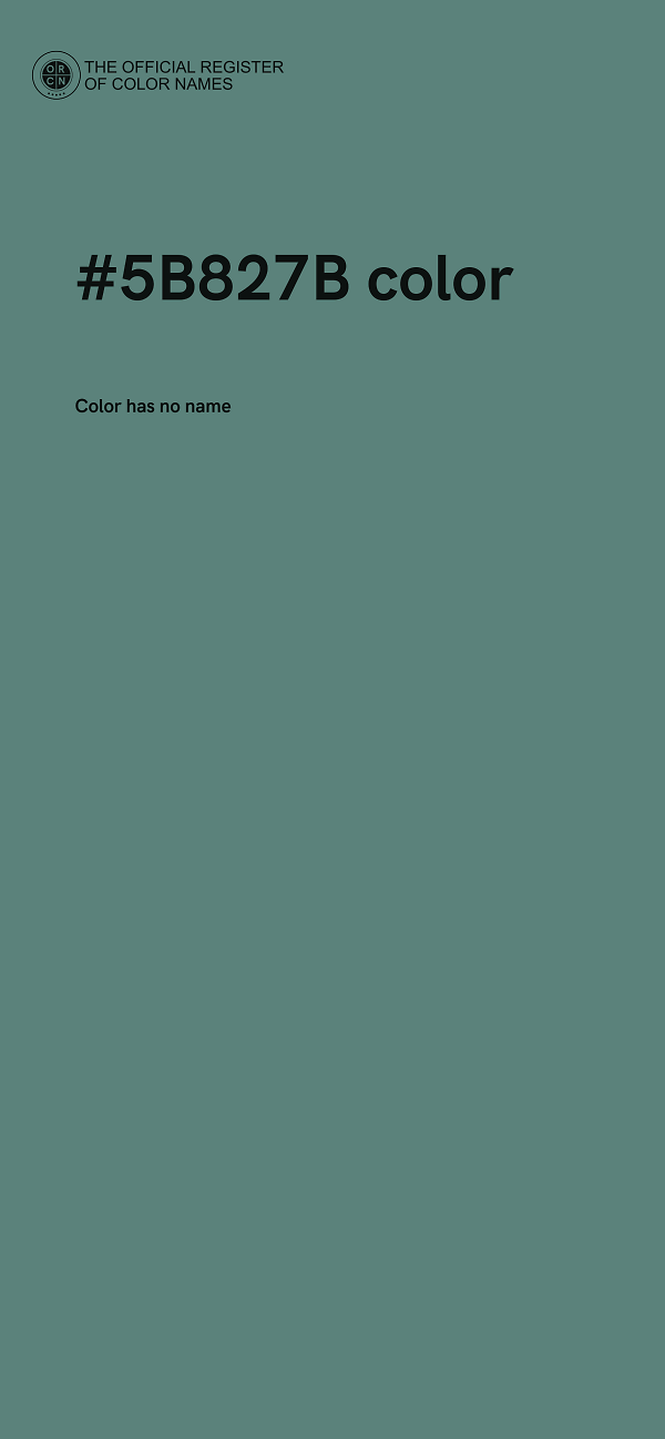 #5B827B color image