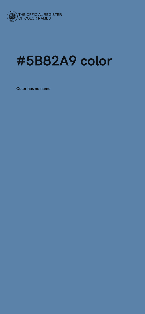 #5B82A9 color image