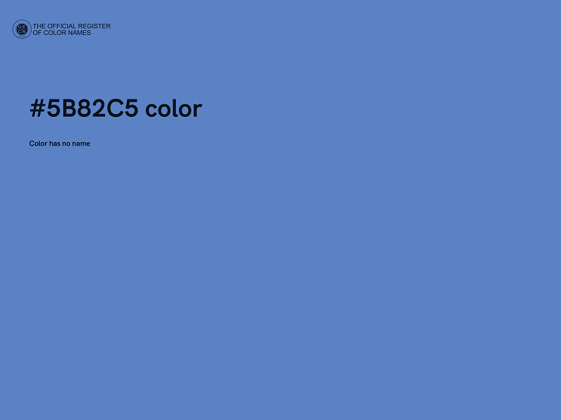 #5B82C5 color image