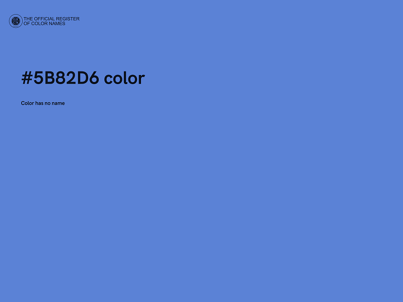 #5B82D6 color image