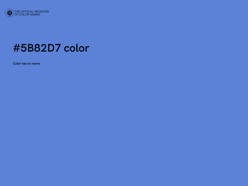 #5B82D7 color image