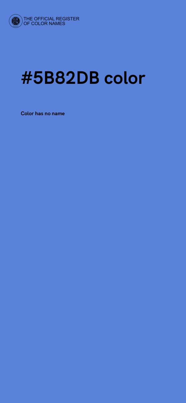#5B82DB color image