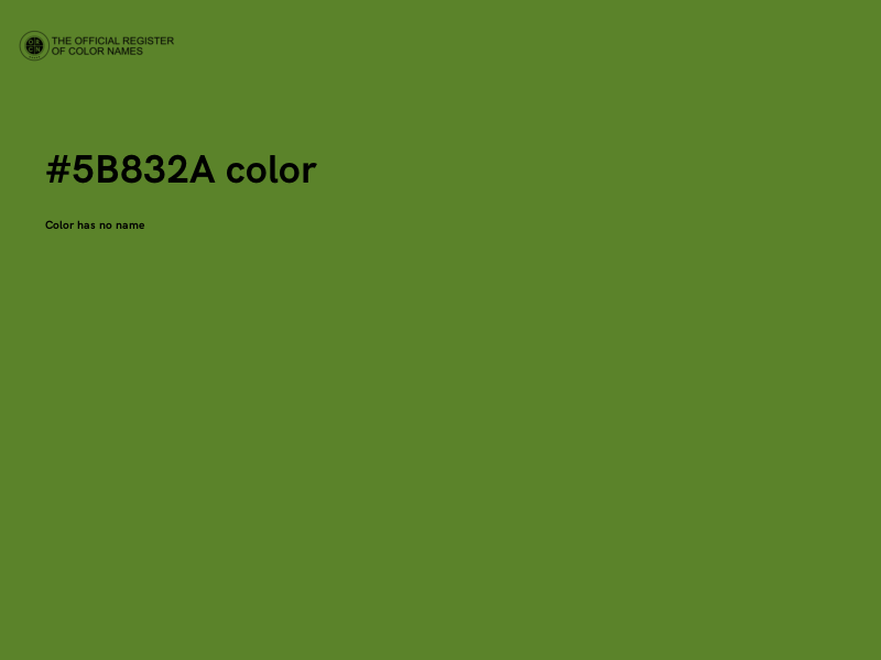 #5B832A color image