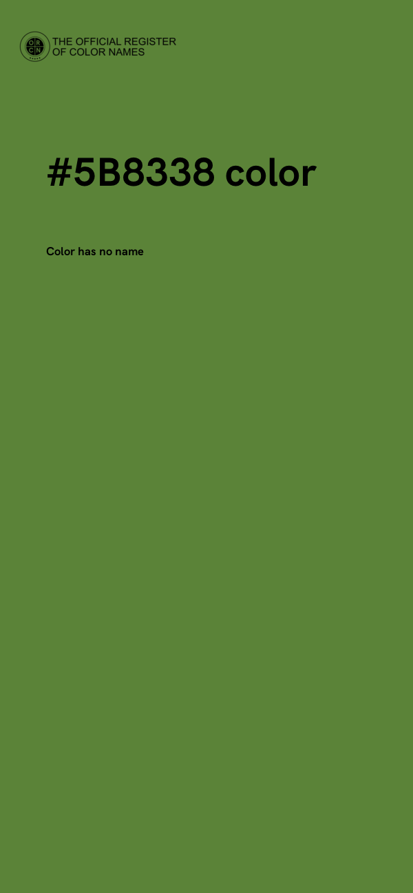 #5B8338 color image