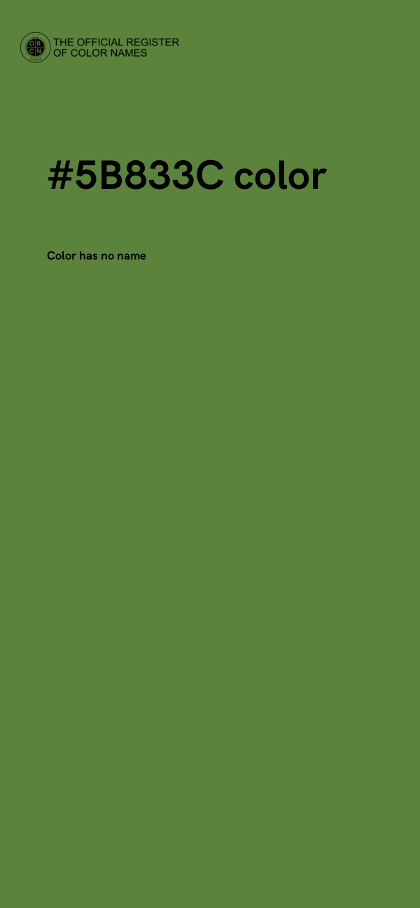 #5B833C color image