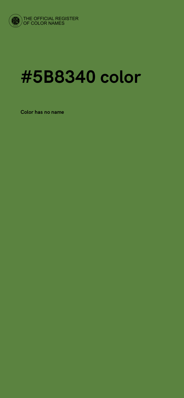 #5B8340 color image