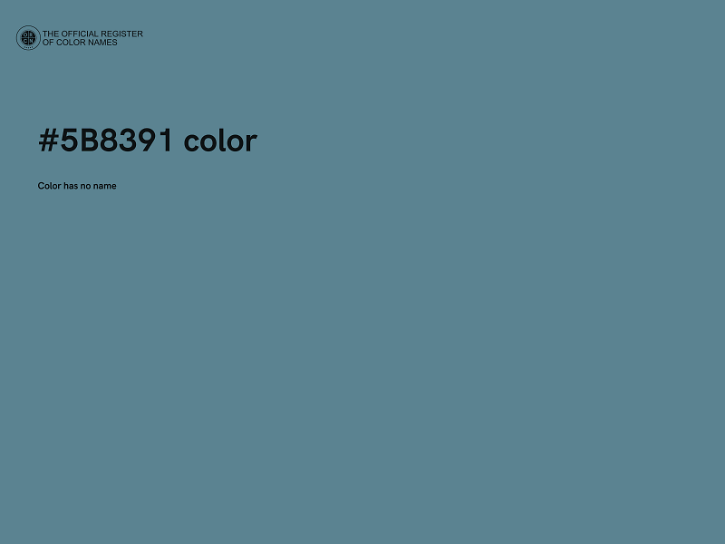 #5B8391 color image