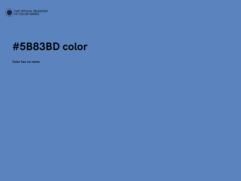 #5B83BD color image