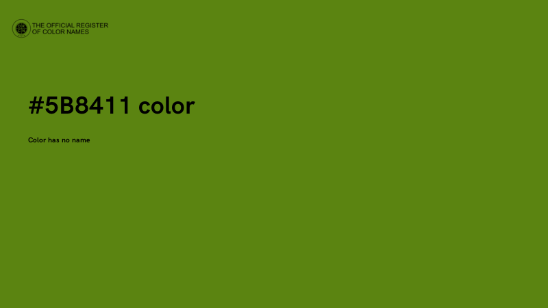 #5B8411 color image