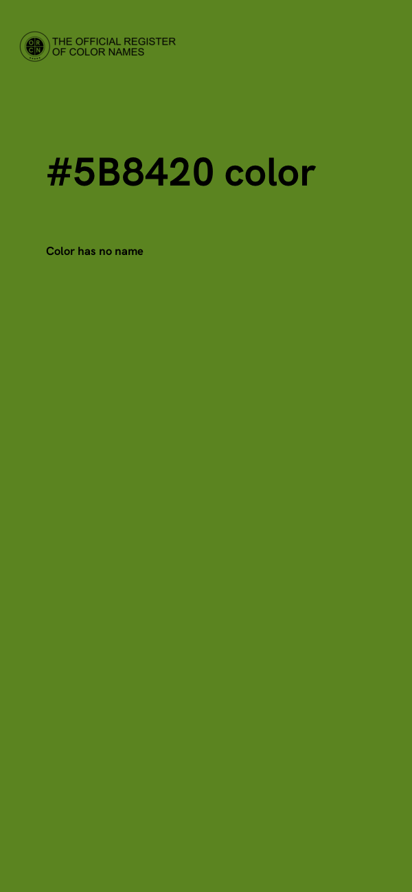 #5B8420 color image