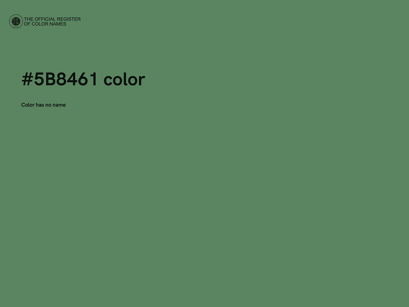 #5B8461 color image
