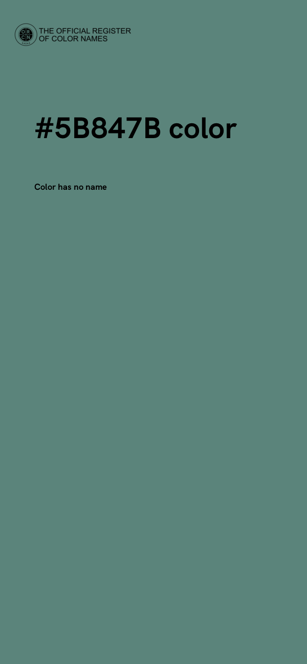 #5B847B color image