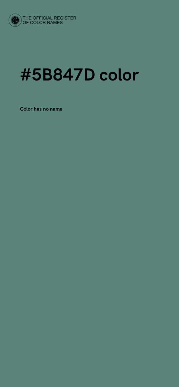 #5B847D color image
