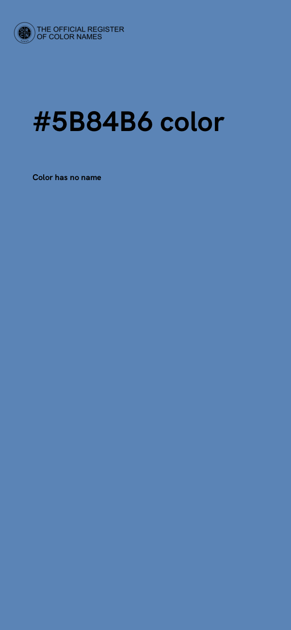 #5B84B6 color image