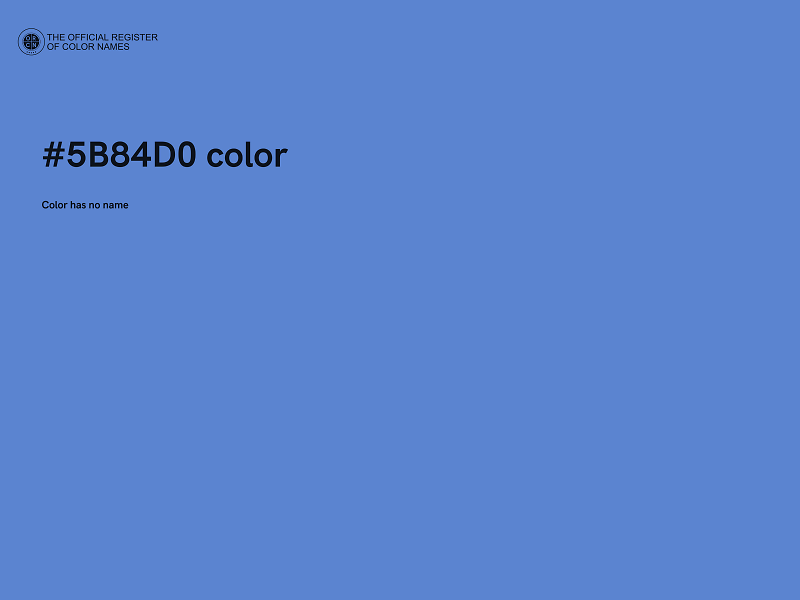 #5B84D0 color image