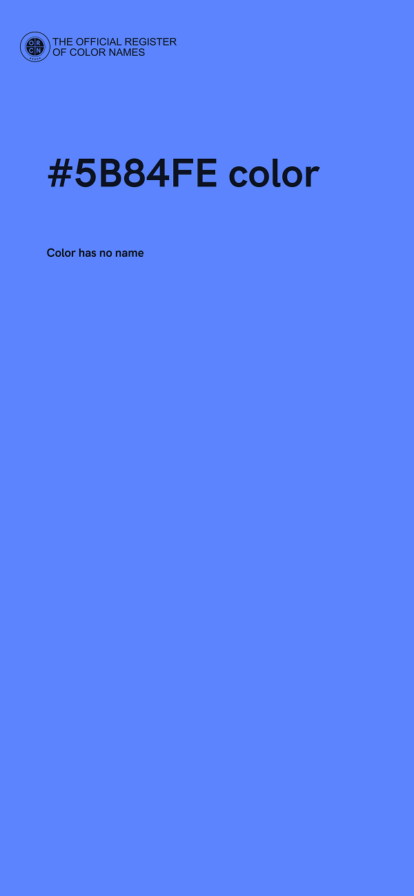 #5B84FE color image