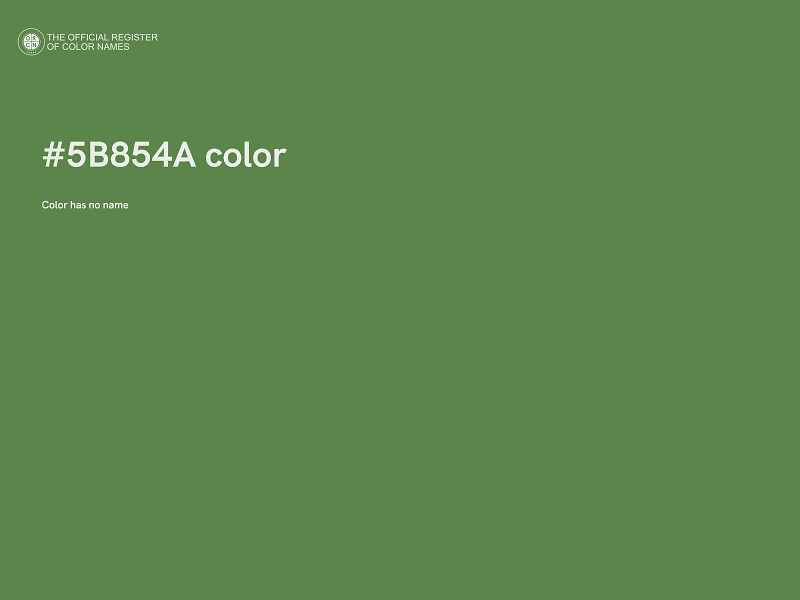 #5B854A color image