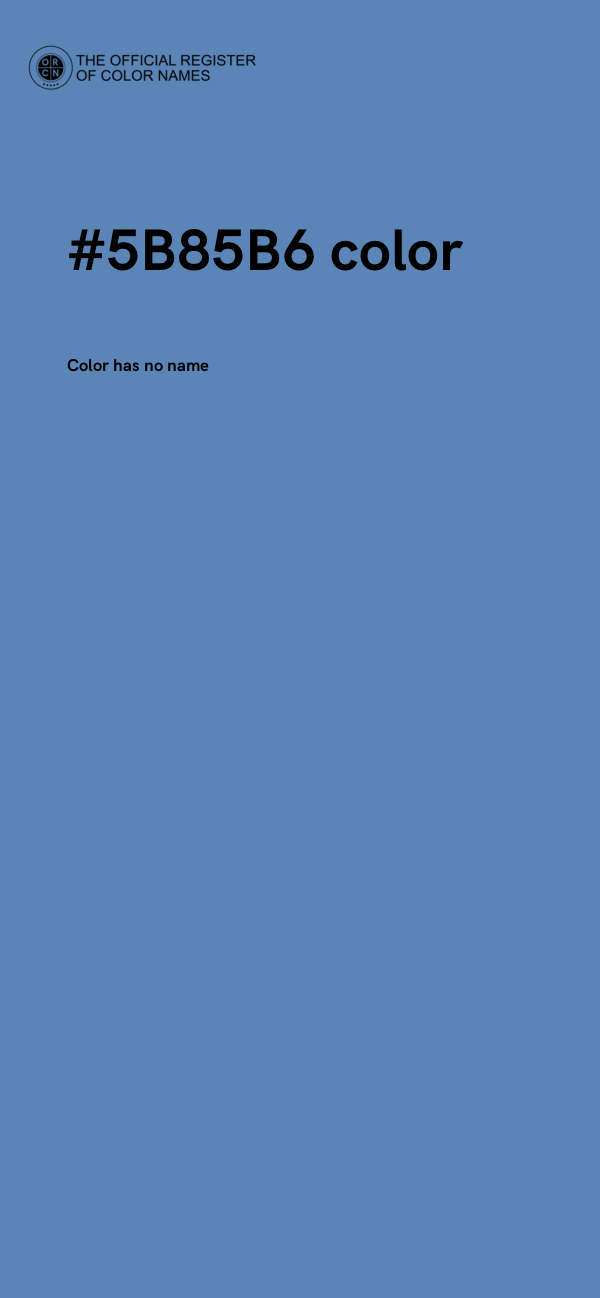 #5B85B6 color image