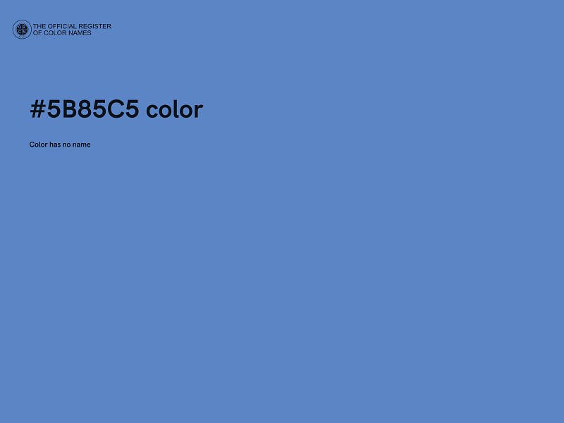 #5B85C5 color image