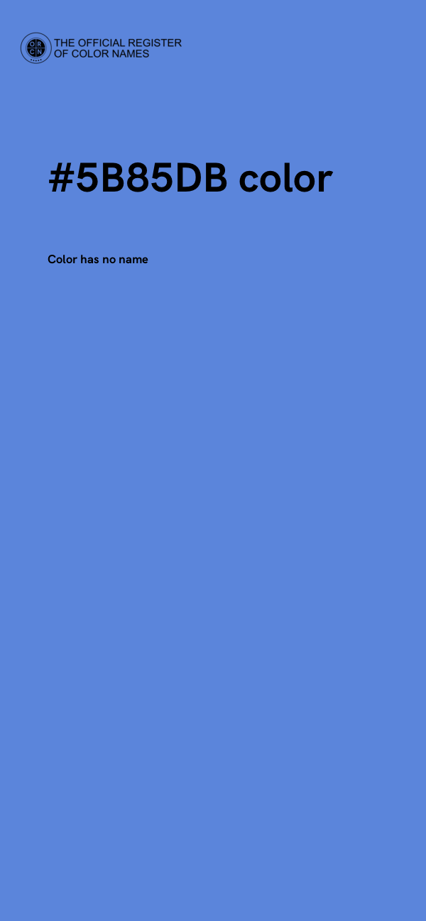 #5B85DB color image