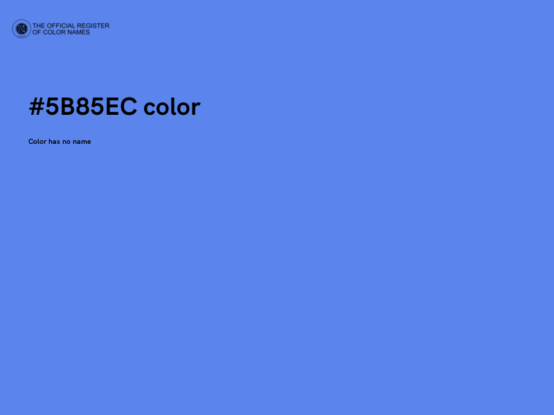 #5B85EC color image