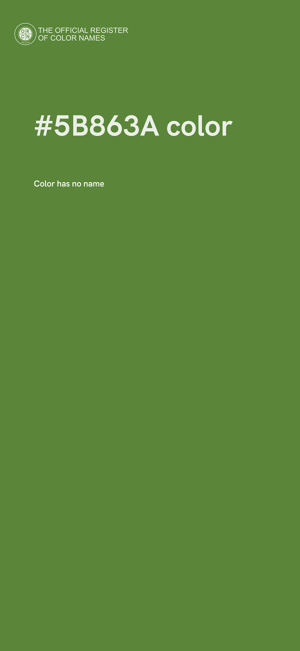 #5B863A color image