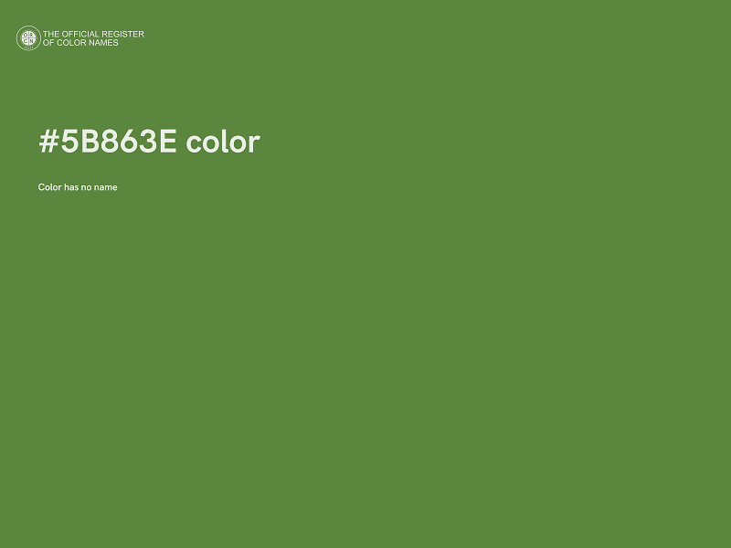 #5B863E color image