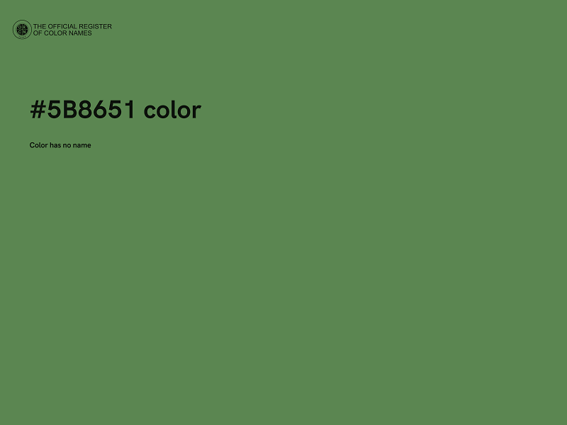 #5B8651 color image