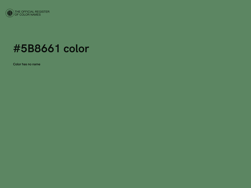 #5B8661 color image