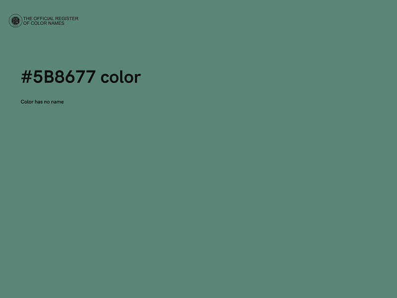 #5B8677 color image