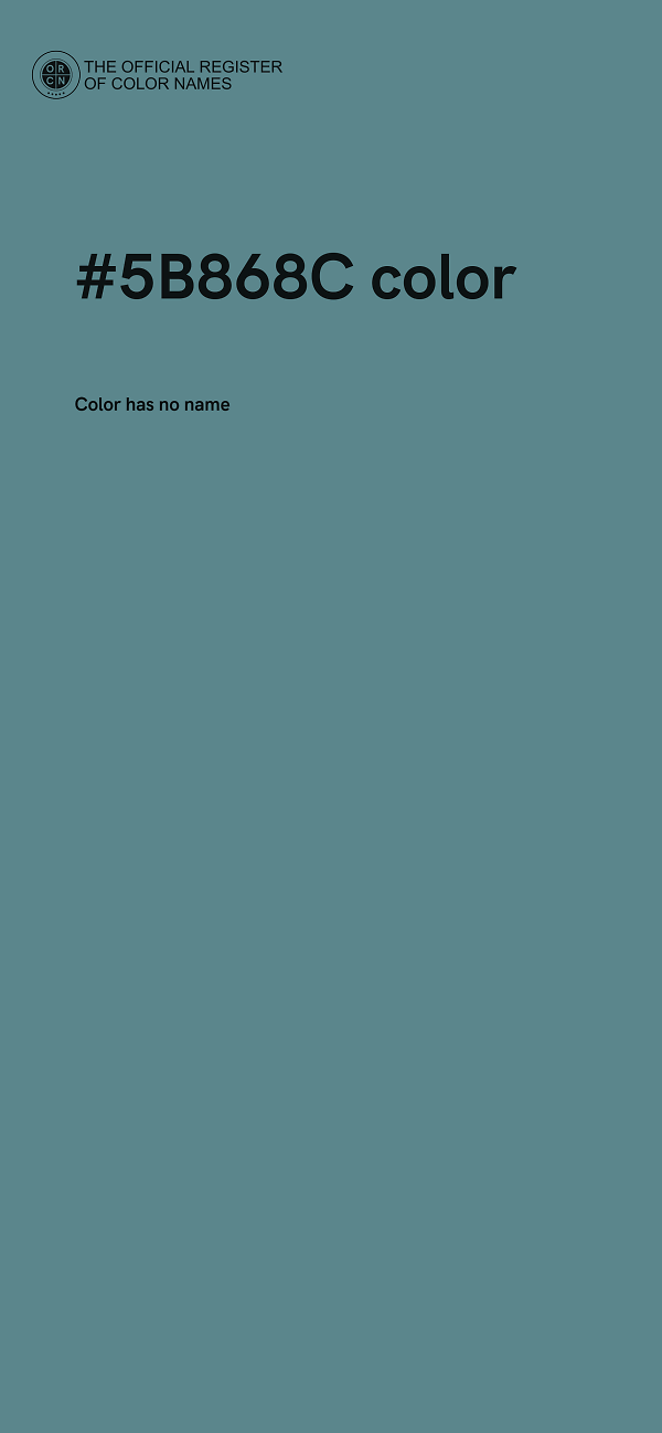 #5B868C color image