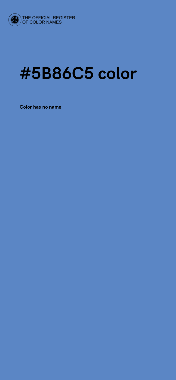 #5B86C5 color image